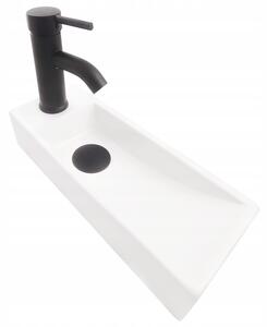 Umywalka nablatowa Estiva ASTINA Prawa biała 38,5x14,8x8 cm 1 szt