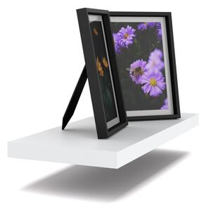 Półka Wisząca STIVMEBLE Ścienna na książki zdjęcia 40x15x1,8 cm Biała
