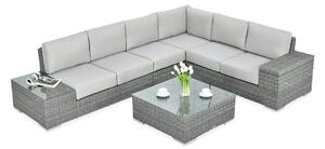 Narożnik technorattan AVOCADO Dark Grey