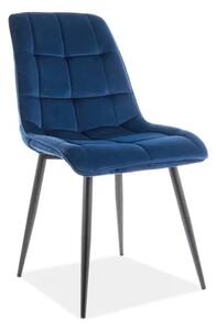 Krzesło CHIC VELVET granatowe