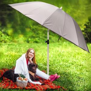 Parasol ogrodowy szary regulowany 190 cm