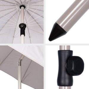 Parasol ogrodowy szary regulowany 190 cm