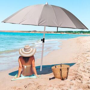 Parasol ogrodowy szary regulowany 190 cm