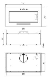 Okap AKPO WK-7 Micra Glass 60 Czarny 70dB klasa C