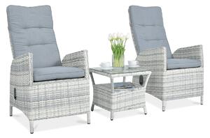 Zestaw wypoczynkowy MALTA DUO White Grey