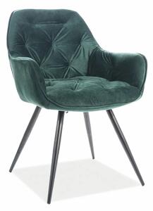 Krzesło CHERRY VELVET zielone