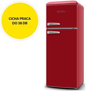 Lodówka ETA Storio 253490030E Retro 148.2cm Czerwona