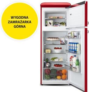 Lodówka ETA Storio 253490030E Retro 148.2cm Czerwona