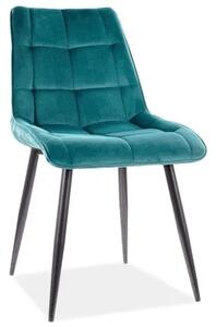 Krzesło CHIC VELVET turkusowe