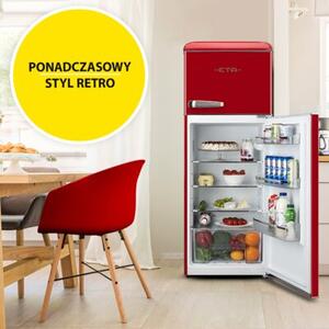Lodówka ETA Storio 253490030E Retro 148.2cm Czerwona