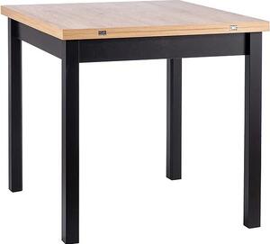 Stół rozkładany FLIP 80(160)x80 dąb artisan/czarny