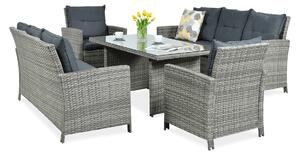 Zestaw z technorattanu IBIZA FAMILY Grey