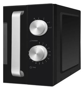 Kuchenka mikrofalowa AMICA AMGF20M1B 800W średnica 24.5 cm pojemność 20L MultiWave System Czarny