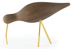 Normann Copenhagen - Shorebird Rzeźba Large Walnut Brass