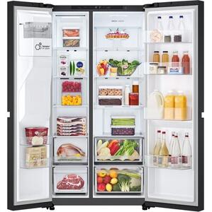 Lodówka LG GSLC40EPPE Side by Side 179cm Ciemny grafit NatureFresh