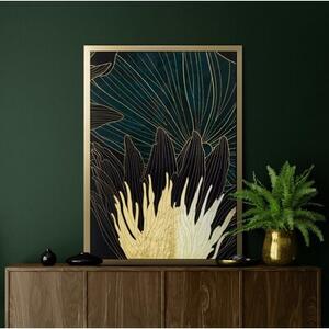 Obraz EUROFIRANY 484B 53 x 73 cm Zielono-złoty