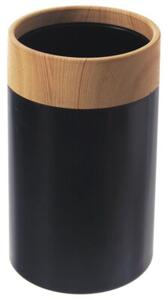 Kubek łazienkowy czarny BLACK 7,5x11,5 cm