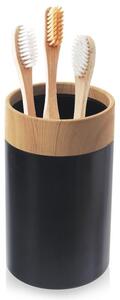 Kubek łazienkowy czarny BLACK 7,5x11,5 cm