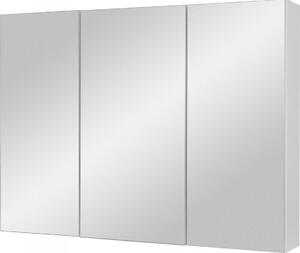 Szafka lustrzana łazienkowa IDA 80 cm biała połysk, nowoczesna, wisząca, z cichym domykaniem, samodzielny montaż, polski produkt