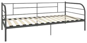 Szare metalowe łóżko pojedyncze 90x200 cm P0-L47