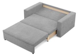 Sofa dwuosobowa, BLOM, sztruks, 148x87x90 cm, jasny szary | TYLETEGOTU