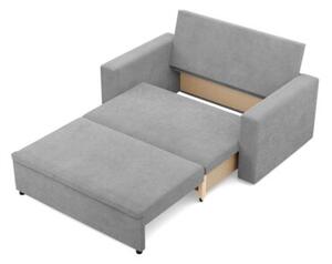 Sofa dwuosobowa, BLOM, sztruks, 148x87x90 cm, jasny szary | TYLETEGOTU