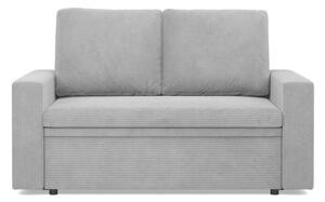 Sofa dwuosobowa, BLOM, sztruks, 148x87x90 cm, jasny szary | TYLETEGOTU