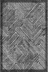 Czarno-biały chodnik odpowiedni do prania 80x200 cm Rimio – Vitaus