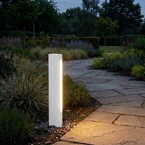 Słupek oświetleniowy LED Lucande Celiora, wysokość 45 cm, szara, IP65 Celiora, aluminiowy / szary / cynkowy, aluminium, nowoczesny