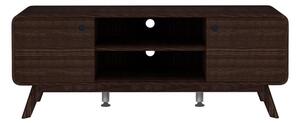 Brązowa szafka pod TV w dekorze orzecha 140x53 cm Caitlin – Støraa