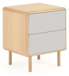 Szaro-naturalna szafka nocna Anielle – Kave Home
