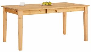 Sosnowy, rustykalny stół z szufladką 160 cm