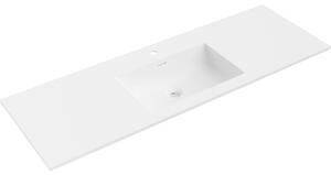Mexen Otis umywalka wpuszczana w blat 141 x 46,5 cm, biała mat - 25181401