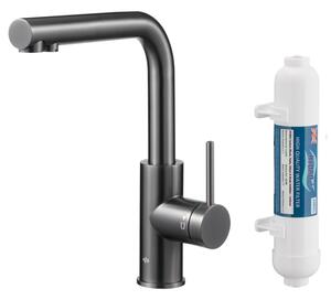 Bateria kuchenna stojÄ ca KFA ARMATURA Duero Pure Basic z filtrem wody Szary metaliczny 6623-912-61