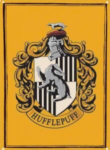 Metalowa tabliczka Harry Potter - Hufflepuff, (15 x 21 cm)