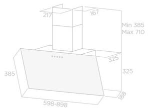 Okap ELICA Shire BL/A/60 (PRF0119819) Czarny 713m3/h 60dB klasa B