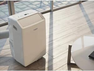 Klimatyzator przenośny WHIRLPOOL PACF29HPW Szósty Zmysł Osuszanie Czarny Wentylator Biały