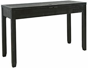 Drewniane biurko Avola AV2256-48 z trzema szufladami - czarne