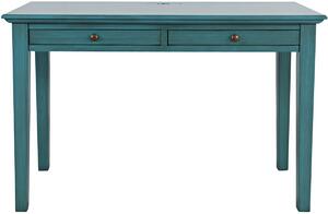 Biurko drewniane Avola AV175-4820 z szufladami - ciemnoniebieskie