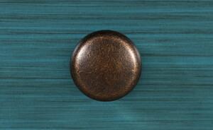 Biurko drewniane Avola AV175-4820 z szufladami - ciemnoniebieskie