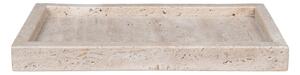 Kamienna taca dekoracyjna 15x30,5 cm Travertine – House Nordic