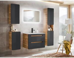 Szafka łazienkowa ARUBA COSMOS 810 35 cm grafit/dąb