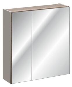 Szafka łazienkowa SANTA FE TAUPE 80 cm szara krzemowa z lust