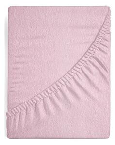 Prześcieradło EUROFIRANY Design 91 Frotte 220 x 200 cm Pudrowy róż
