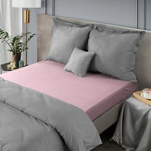 Prześcieradło EUROFIRANY Design 91 Frotte 220 x 200 cm Pudrowy róż
