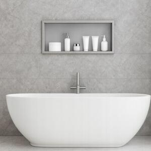 Półka łazienkowa wnękowa Estiva FALEZA Silver 60x30x10 cm srebrna 1 szt