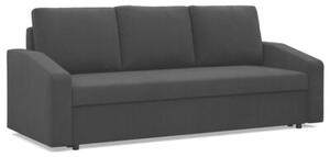 Kanapa rozkÅadana, BLOM, Mikrofaza, 220x92x85 cm, czarny | TYLETEGOTU
