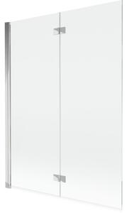 Mexen Mist parawan nawannowy 2-skrzydłowy lewy 130 x 150 cm, transparent, chrom - 8A9-130-002-01-00-L
