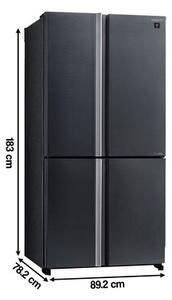 Lodówka SHARP SJ-MP780D-SL Side by Side No Frost 183cm 4D ION Plasmacluster Ciemny inox