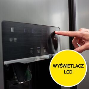 Lodówka MPM 513-SBS-17M No Frost 177cm Inox Side by Side Kostkarka Dystrybutor wody